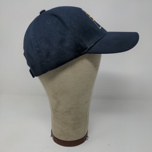 NBA Indiana Pacers Strapback Hat Embroidered Logo Blue Gold Adjustable - Picture 6 of 10